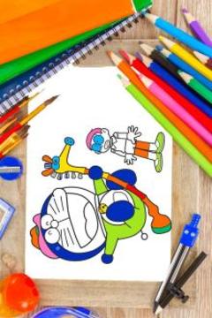coloring book : Nobita Super Heroes游戲截圖2