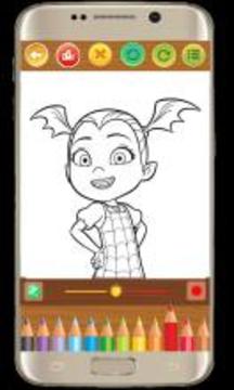 coloring book for vampira girle游戲截圖4