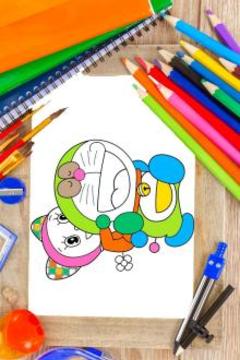 coloring book : Nobita Super Heroes游戲截圖1