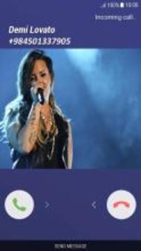 Fake Call Demi Lovato游戲截圖1