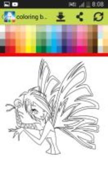 coloring book game for winx游戲截圖3