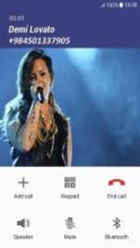 Fake Call Demi Lovato游戲截圖2