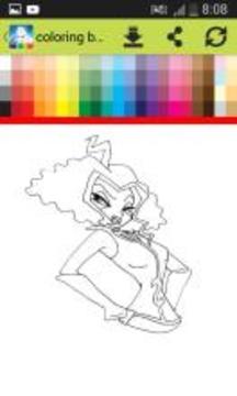 coloring book game for winx游戲截圖4