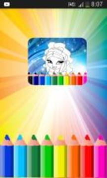 coloring book game for winx游戲截圖1