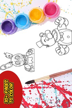 Coloring Book Five Nights FNAF游戲截圖1