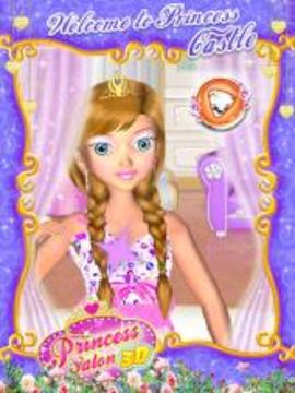 Princess 3D Salon - Girls Game游戲截圖1