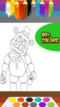 Coloring Book Five Nights FNAF游戲截圖2