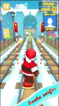 Santa Xmas Surf - subway Adventure游戲截圖1