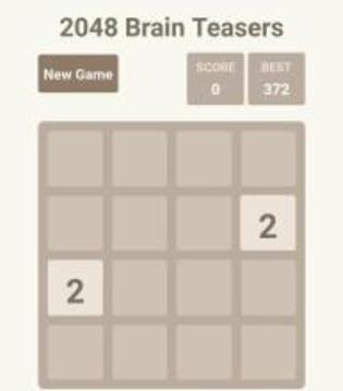 2048 Brain Teasers游戲截圖1