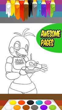 Coloring Book Five Nights FNAF游戲截圖3
