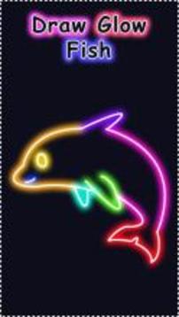 Learn To Draw Glow Fish游戏截图1