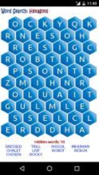 Word Search: Hexagons游戲截圖1