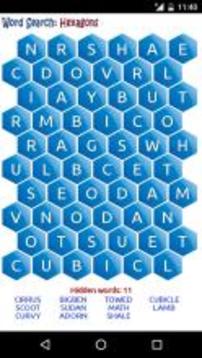 Word Search: Hexagons游戲截圖2