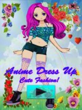 Anime Dress Up - Cute Fashion游戲截圖5