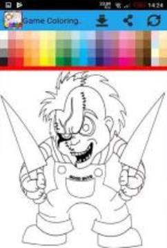 coloring book for killer chucky游戲截圖2