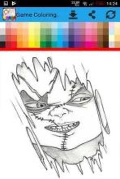 coloring book for killer chucky游戲截圖3
