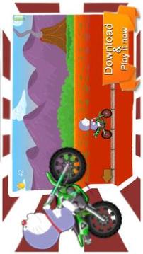 Doramon motorbike hill race climbing游戲截圖3