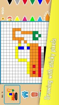 Sticky Pixels - Coloring Book游戲截圖2