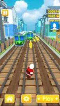 Subway Santa Claus Run游戲截圖2