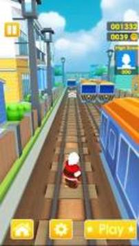 Subway Santa Claus Run游戲截圖3