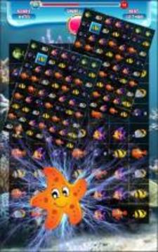 Match-3 Fish World游戲截圖3