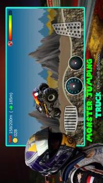 Monster Jumping Truck - Racing游戲截圖1