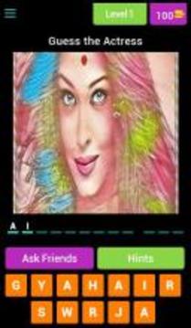 Bollywood Actress Quiz游戲截圖1