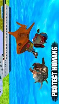 Angry Shark Attack 2018 - Zombie Hungry Games游戲截圖2