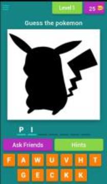 Guess Which Pokemon Is This - Fun Quiz/Trivia Game游戲截圖1