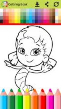 Coloring Game Mermaid Guppies游戲截圖4