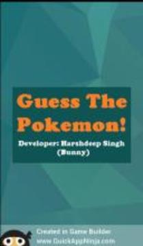 Guess Which Pokemon Is This - Fun Quiz/Trivia Game游戲截圖3