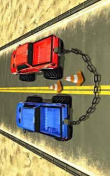 Chained Cars Racing Games Stunt Truck Driver 3D游戲截圖3