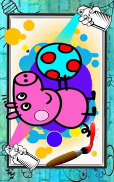 Peepa pig Coloring book游戲截圖2