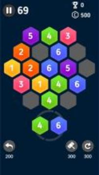 Hexa Merge Legend - block puzzle游戲截圖2