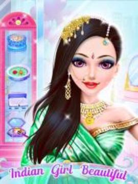 Indian Wedding Girl Makeup游戲截圖2