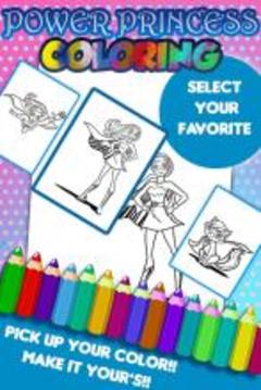 Princess Barbi Coloring Game游戲截圖1