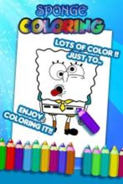 Sponge Coloring Game游戲截圖2