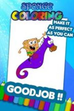 Sponge Coloring Game游戲截圖3
