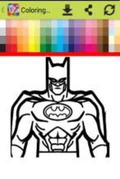 Coloring book for justice heroes游戲截圖4