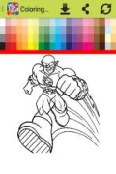 Coloring book for justice heroes游戲截圖2