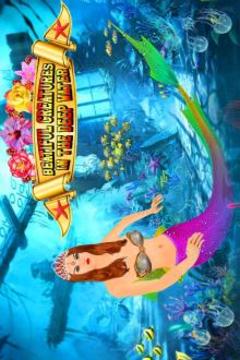 Cute Mermaid vs Sea Animals游戲截圖3