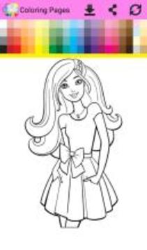 Coloring Book Barbi游戲截圖3