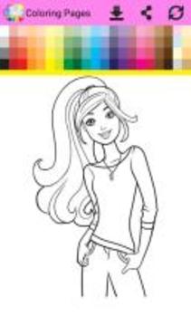 Coloring Book Barbi游戲截圖2