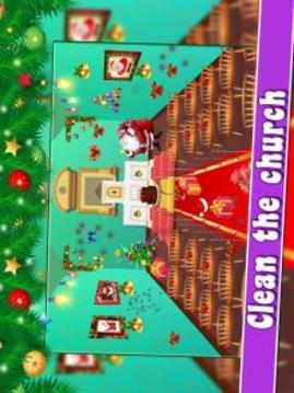 Santa Cleaning the House - Christmas Home Decorate游戲截圖2