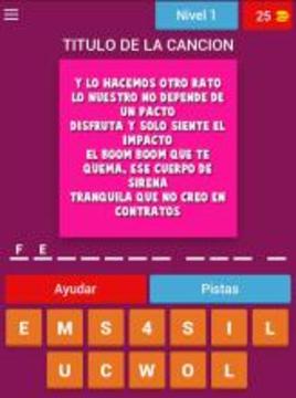 Adivina la Cancion de Reggaeton (Regueton)游戲截圖5