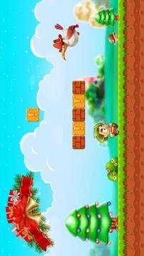 Classic Super Adventure: Christmas Santa Run游戲截圖1