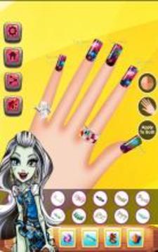 Monster Girls high Nail Salon游戲截圖3