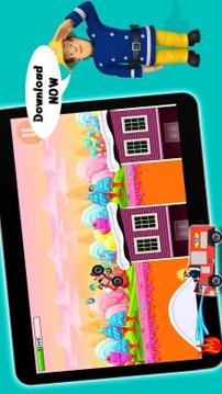 Super Firefighter : Firetruck Hero Sam Game Free游戲截圖1