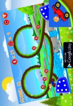 Adventures DBZ Goku Great Gold jungle Hill Racing游戲截圖2