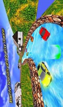 Water Slide Real Car Racing游戲截圖3